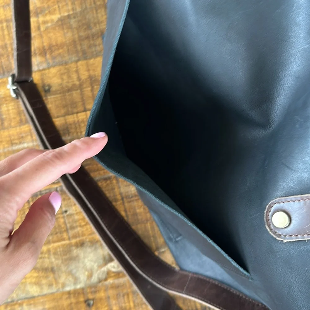 oversized black leather work bag! - Picture 4 of 5
